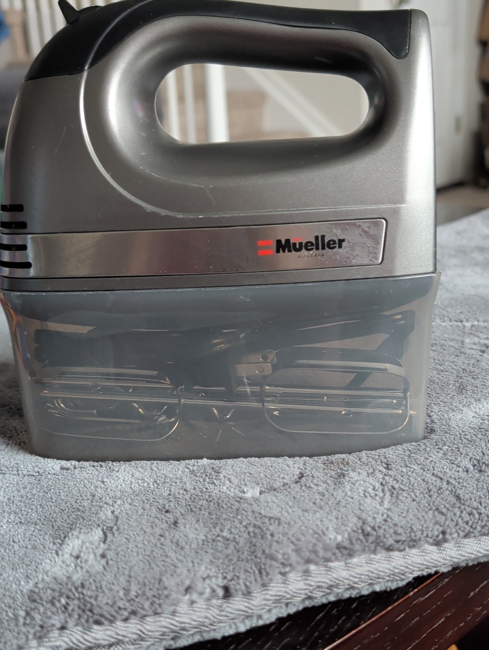 Mueller Silver Hand Mixer with Storage Case - Silver